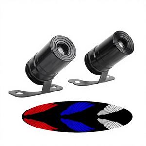 Pantalla LED Universal Xtx para Motocicleta, Proyector Inferior con Diseño de Alas de Ángel Azules, para Scooter, Cafe Racer, ADV, ATV, Motocross - Product Image 2