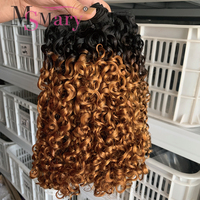 Extensiones de Cabello Humano Vietnamita Rizado Pixie de Doble Trama SDD, Cabello Virgen Crudo de Proveedores, Extensiones de Cabello Humano Gruesas y Completas Alineadas