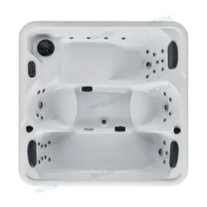 MEXDA vasca da bagno Freestanding di lusso vasca idromassaggio all'aperto vasca idromassaggio sistema di controllo per 5 persone vasche da bagno per massaggi WS-190D