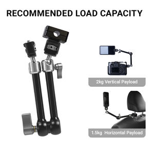 Soporte para Cámara de Reposacabezas de Coche YUANYUJINGMI, Brazo Mágico Giratorio de 360 Grados, Soporte Metálico Duradero de Alta Calidad, Compatible con <span class=keywords><strong>iPhone</strong></span> para Conductor - Product Image 4