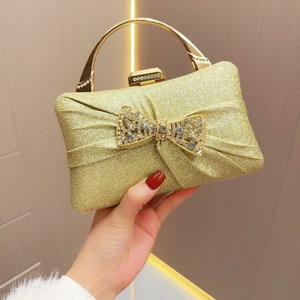 Pochette de soirée pour femme avec motif diamants plissés, bandoulière unique, fermeture éclair, en polyester, pour événements et dîners - Tanjing - Product Image 6