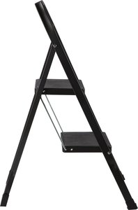 <span class=keywords><strong>Escabeau</strong></span> de cuisine pliable en bambou à 2 marches, design écologique pour le rangement intérieur, utilisation dans la salle de bain/salon - Product Image 3