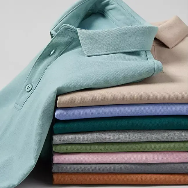 Áo Polo Trống Cotton Chất Lượng Cao Thêu Logo Pima Thương Hiệu Riêng Của Bạn Thiết Kế Theo Yêu Cầu
