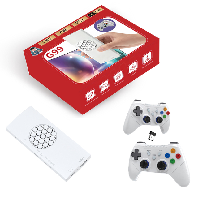 G99 Plug&Play Video Game Console 128GB 35+ Simulators Classic Gaming Device Gamestick Retro 4K Game TV Stick Support 2 Players