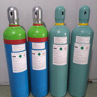 Cilindro de Gas Xe de Ultra Alta Pureza 99.9999% 6N, 10L 40L 150Bar con Válvula CGA580, Estándar DOT ISO9809, Servicio de Recarga de Gas Raro