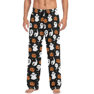 קריקטורה מותאם אישית מודפס מכנסיים ארוכים בכל רחבי הדפס פיג 'מה סרוגים מכנסיים עבור פנאי הבית החדש של נשים לקיץ באביב הקיץ - Product Image 5