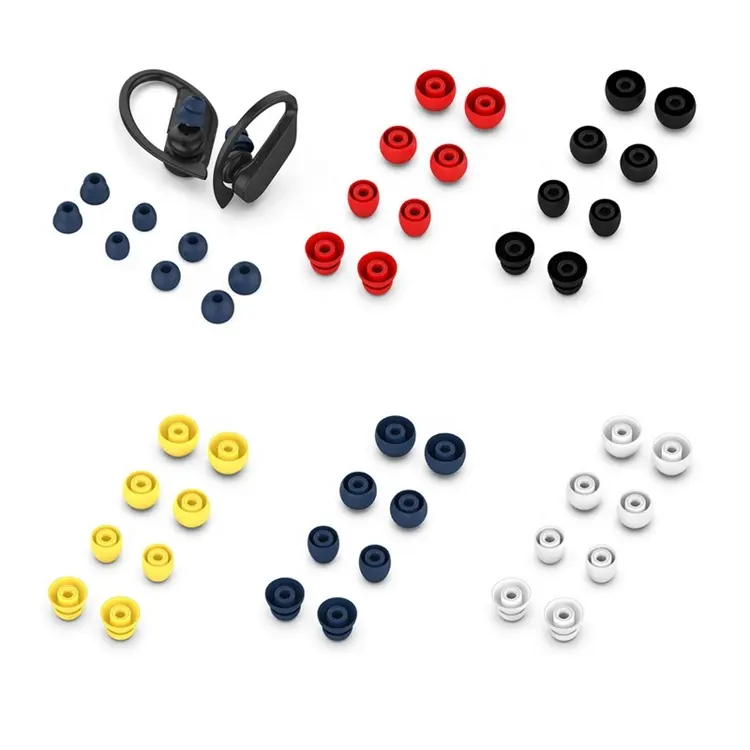 4 Pairs Silicone Ear Tips Replacement Rubber Earbuds Earplug For Huawei Freelace Pro