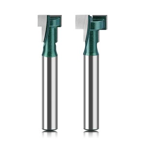 2pc <b>Set</b> 6mm T Slot Lock Hole <b>Router</b> <b>Bit</b> <b>Set</b> Keyhole <b>Bits</b> for Hex Bolt Woodworking Milling Cutter Tool - Product Image 3