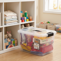 Boîte de rangement en plastique transparent Xingsheng en gros, écologique, avec roulettes, grande capacité, pour vêtements et couettes, idéale pour la maison et le placard