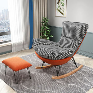 Fauteuil à bascule de luxe léger style nordique, <span class=keywords><strong>chaise</strong></span> longue décontractée pour la maison, fauteuil à bascule de luxe léger pour salon, sieste, balcon, fauteuil individuel - Product Image 2