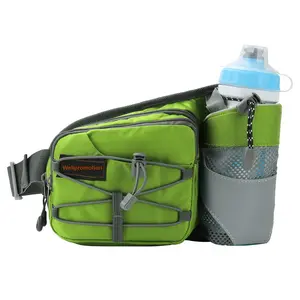 Taillentasche mit Wasserflaschenhalter für Sport Laufen Wandern Wandern Hydratation Gürtel Gesäßbeutel