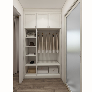 Modern Custom <strong>Big</strong> White Walking Wardrobe with Vanity and Drawers Organizer <strong>Closet</strong> - Product Image 2