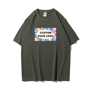 Personalizable de alta calidad bajo MOQ O-cuello personalizado marca camisetas 100% algodón en blanco liso hombres camisetas de talla grande camisetas de punto - Product Image 1