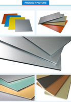 Panneau composite en aluminium Alumetal 4 mm, finition brillante, revêtement PVDF PE, antistatique, feuille ACP, imperméable, ignifuge, léger, extérieur