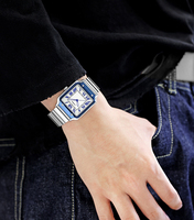 Jam Tangan Quartz Tahan Air Bercahaya Gaya Bisnis Fashion Terlaris untuk Pria