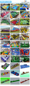 Outdoor Huge House Adult Kids PVC Inflatable Playground Fun Amusement Park Jumping Obstacle Course Inflatable Obstacle Course In - Product Image 6