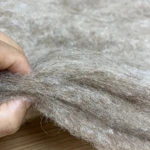 Camel Wool Floss Smooth Elastic Camel Wool Wadding Double-sided Lining Against Drill Lint For Thermal Clothes And Trousers