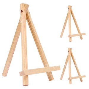Mini trípode de madera de 9,4 pulgadas y 24 cm, soporte ajustable para teléfono y tableta de escritorio, para manualidades, pintura y almacenamiento - Product Image 5