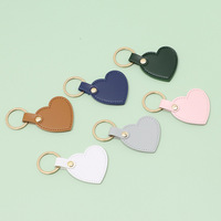 Porte-clés en cuir personnalisé Porte-clés en forme de coeur Monogram Porte-clés en cuir mignon Porte-clés en cuir en forme de coeur Porte-clés de voiture