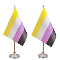 Drapeaux de table de bureau miniatures de pays et de nations, vente en gros directe d'usine