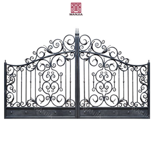 Cancello d'ingresso cancello Vintage in metallo <span class=keywords><strong>per</strong></span> esterni vialetto porta principale in metallo <span class=keywords><strong>per</strong></span> <span class=keywords><strong>porte</strong></span> d'ingresso esterne di <span class=keywords><strong>casa</strong></span> porta in ferro battuto - Product Image 3