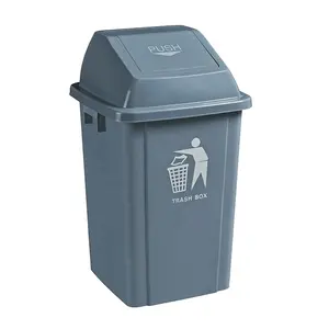 Tempat Sampah umum tempat sampah 60L plastik daur ulang tempat sampah dalam harga diskon