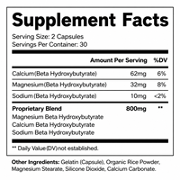 Capsules Keto BHB OEM - Boost Minceur, Gestion du Poids, Brûleur de Graisse, Soutien Métabolique et Énergétique, Supplément de Cétones Exogènes - 60 Comprimés