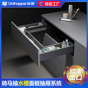 <b>Storage</b> <b>Drawers</b> Corner Stainless Steel Bottom Mounted Slides For <b>Drawer</b> Neatening - Product Image 4