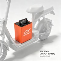 Batterie LiFePO4 60V 30Ah au phosphate de fer et de lithium, cycle profond, qualité automobile, cellules de construction robustes pour trottinette électrique