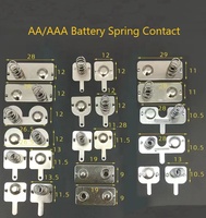 Ressort de contact de batterie positif et négatif en spirale nickelée en acier AA/AAA personnalisé de haute qualité