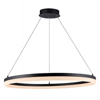 Luminaire suspendu LED moderne 30W 60W, un anneau, lampe en acrylique blanc moderne, éclairage décoratif LED, suspension