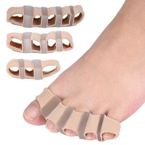 Correcteur d'hallux valgus en gel de silicone à cinq trous, séparateur d'orteils, dispositif orthopédique pour la correction et le remodelage des ongles, l'empilage des os du <span class=keywords><strong>pouce</strong></span> et le traitement du hallux valgus - Product Image 1