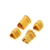 Conector Amass RC MT30-M MT30-F, chapado en oro, macho y hembra, de baja pérdida, kit de 3 núcleos para almacenamiento de energía en modelos UAV