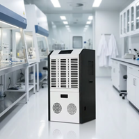 Deshumidificador Comercial de 138L con Cuerpo de Acero, Secador de Aire, Absorbedor de Humedad para Laboratorio, Invernadero, Fábrica, Taller