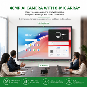 Pizarra Interactiva Inteligente Amdox ES Plus 4K UHD con Pantalla Táctil <span class=keywords><strong>LCD</strong></span>, Cámara de 48MP, 40 Puntos Táctiles, Sistema Operativo Android 14 para Aula - Product Image 4