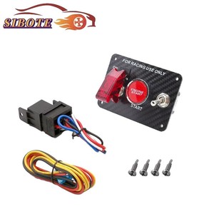 แดชเฟรม ยูนิเวอร์แซล 12V สวิตช์สตาร์ทแบบปุ่มเดียว อลูมิเนียมอัลลอยด์ พร้อมสายไฟ สำหรับแผงจุดระเบิดรถยนต์ - Product Image 4