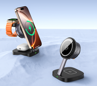 Qi2 chargeur sans fil 3 en 1 ventilateur SenmiConductor Station de charge de refroidissement chargeur rapide magnétique pour téléphone écouteur montre