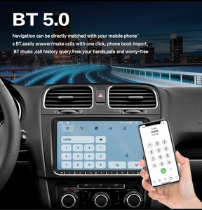 מערכת וידאו לרכב אנדרואיד 9 אינץ' עבור פולקסווגן גולף, פולו, ביטל, אמרוק, טוראן, פולו פאסאט, ג'טה, אמרוק עם ניווט GPS, 256GB/128GB - Product Image 3