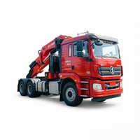 Grue télescopique hydraulique montée sur camion de 22 tonnes de capacité de levage, 8 sections, avec un rayon de travail de 21,4 m, modèle Jiangwei 880