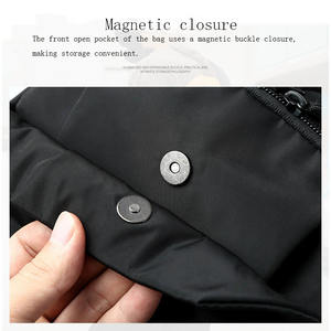 Mochila bandolera negra para hombre y mujer, ligera, de una sola correa, mochila tipo sling, venta al por mayor. - Product Image 4