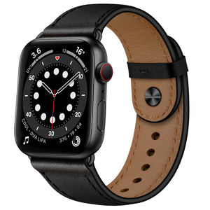 Correa de Cuero Genuino Clásica para Apple Watch, Repuesto para las Series 11/10/9/8/SE/7/6/5/4/3/2, Correas para Reloj Inteligente - Product Image 2