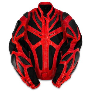 Giacca Invernale di Design Creativo DiZNEW, Stile Americano Oversize con Pile, Giacca Rossa Cool Personalizzabile - Product Image 1