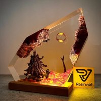 Lampe en résine transfrontalière, cadeau, Seigneur des Anneaux, Sauron, veilleuse pour chambre à coucher, modèle chinois LY317, livraison directe disponible