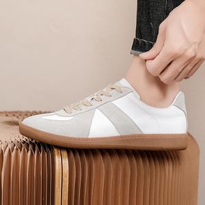 Unisex erkek kadın rahat yürüyüş tarzı ayakkabı rahat hafif kaliteli deri beyaz ayakkabı - Product Image 2