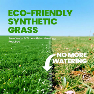 12Mm Thân Thiện Với Môi Mềm Pre-Trường Mô Phỏng Không Thấm Nước Tổng Hợp <span class=keywords><strong>PP</strong></span> Cỏ Nhân Tạo Thảm Dễ Dàng Cài Đặt Cuộn Cho Vườn - Product Image 4