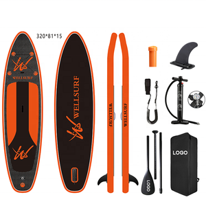 Weihai Fabrication <span class=keywords><strong>11</strong></span> <span class=keywords><strong>pieds</strong></span> sup double couche <span class=keywords><strong>gonflable</strong></span> personnalisé en fibre de carbone texture sup planche de surf stand up <span class=keywords><strong>paddle</strong></span> board - Product Image 1