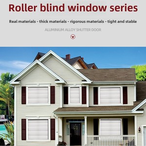 Thiết kế hiện đại điện chống trộm dù để che nắng lăn màn trập cửa sổ nhiệt & cách âm hợp kim nhôm cho ban công & phòng nhà - Product Image 2