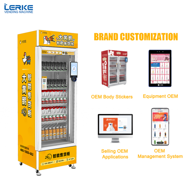 Remote Control Customizable Vending Machine with SDK Cloud-Based Management & Multiple Payment Options for Snacks Drinks & Toys