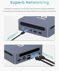 Metal Gaming <b>Mini</b> <b>PC</b> AMD Ry-zen 9 7940HS 7 7840HS 32GB LPDDR5 6400MHz Dual 2.5G LANs USB4 Office Computer Win-dows11 WiFi6 BT5.2 - Product Image 4