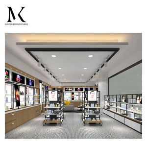 Tùy chỉnh hiện đại thương mại mỹ phẩm cửa hàng bán lẻ thiết kế nội thất ý tưởng bằng gỗ hiển thị trung tâm mua sắm trang điểm kiosk giới thiệu - Product Image 3